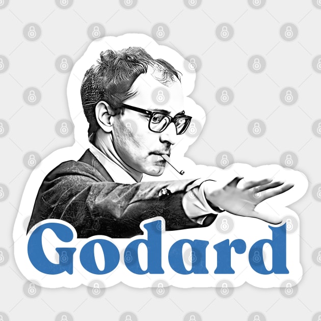 Jean-Luc Godard --Fan Artwork Sticker by DankFutura